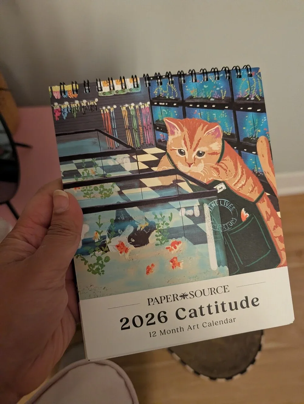 Paper Source Orange Tabby Cat Art Calendar